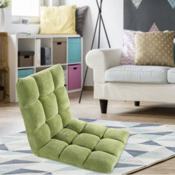 Microfiber Reclining Floor Chair, Gaming Sofa Chair, Adjustable, Cushioned -NEW! - Picture 1 of 9